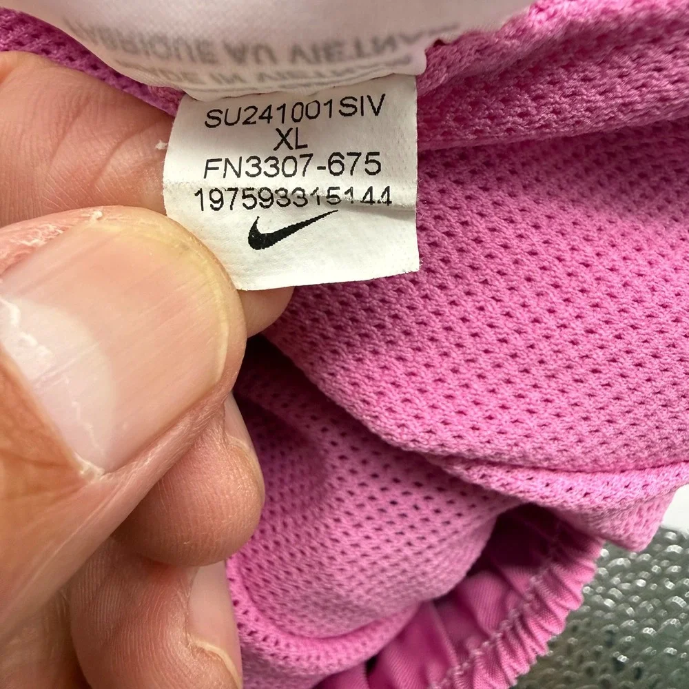 Nike Swim Trunks Men XL Pink Volley Shorts FN3307-675 Mesh Lined Athletic